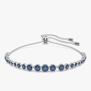 Swarovski Bracelet with Silver and Blue Accents